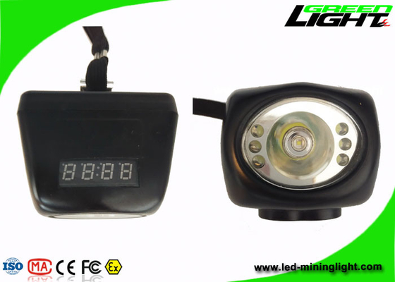 O capacete de segurança da mineração da tela de Digitas ilumina IP68 de pouco peso portátil 8000lux sem corda