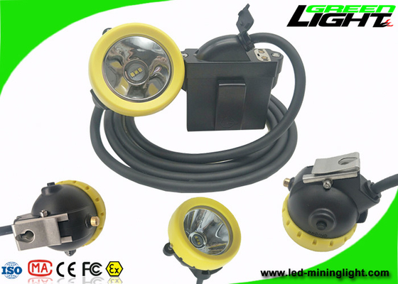 7.8Ah Li - lâmpada do capacete de segurança do brilho do carregador 10000lux de Ion Battery Mining Cap Lights USB