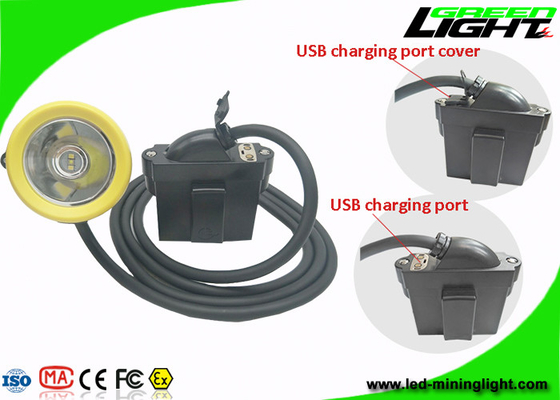 Farol recarregável USB dos mineiros do capacete de segurança que carrega 1.67W com o brilho forte