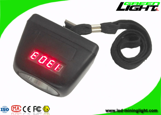 Farol de mineração subterrâneo 8000lux IP68 do diodo emissor de luz da tela de Digitas com corda da segurança