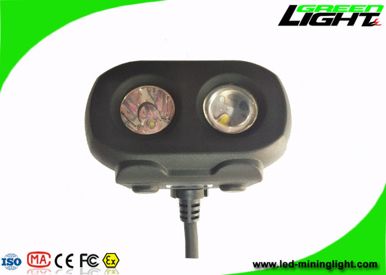 Feixe alto moldando IP68 do farol 15000lux Lllumination Dula do capacete de segurança do tiro do dobro