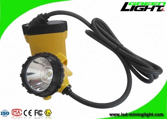 o capacete de segurança de mineração do diodo emissor de luz do Cree 3W ilumina o aviso da baixa potência de 25000 Lux Four Lighting Levels With