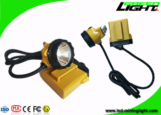 Aviso impermeável da baixa potência 10.4Ah do farol IP68 do capacete de segurança da mineração de GL12-A 25000lux