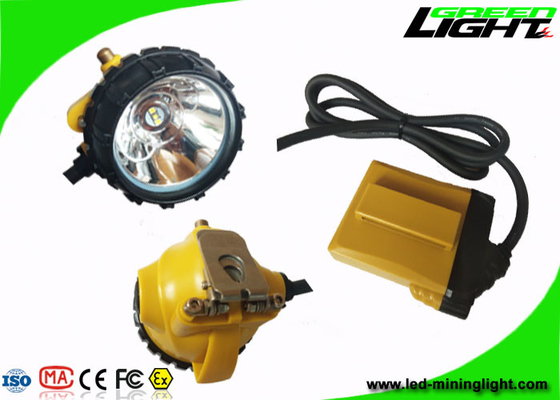 Feixe alto carbonoso do capacete de segurança 10.4AH IP68 25000lux das luzes do tampão com o carregador 2A