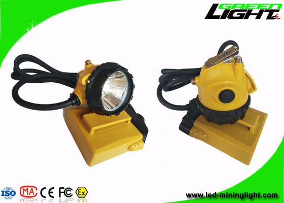 Feixe alto carbonoso do capacete de segurança 10.4AH IP68 25000lux das luzes do tampão com o carregador 2A