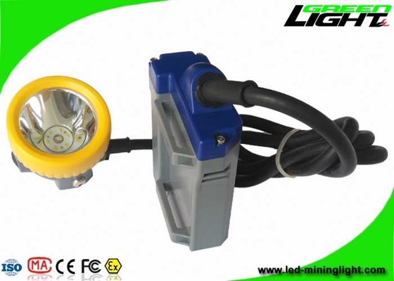 luzes 15000lux do capacete de segurança da mineração da bateria 6.6Ah recarregável com tempo de iluminação 16hours longo