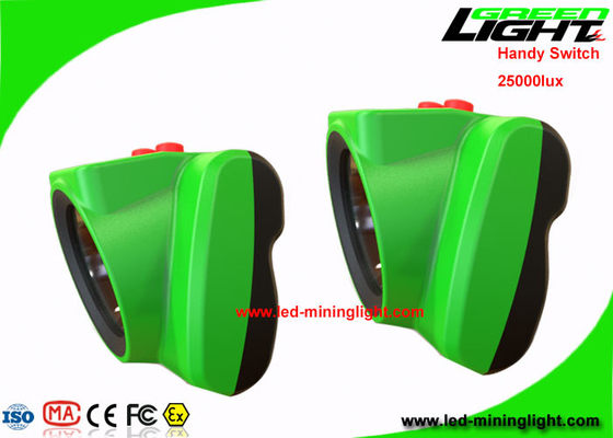 Carregador impermeável Li - Ion Battery de USB do farol do diodo emissor de luz de 25000 Lux Cordless Rechargeable