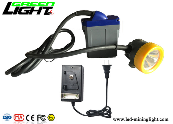 Farol recarregável amarrado 15000lux 3W Cree Led With 6.6Ah Li - Ion Battery dos mineiros