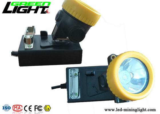 Material impermeável recarregável do ABS do brilho IP68 da lâmpada 5000lux do capacete de segurança dos mineiros