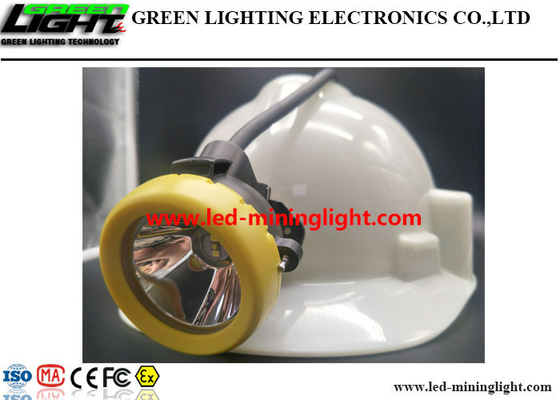 Lítio de pouco peso Ion With Silicon Button Cap da lâmpada de tampão 10000lux dos mineiros do diodo emissor de luz 7.8Ah