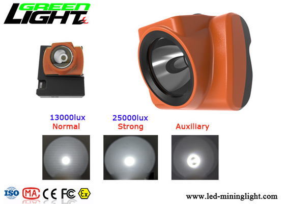 CE resistente forte super da lâmpada 3.7v Shell Body do capacete de segurança dos mineiros 18000lux habilitado