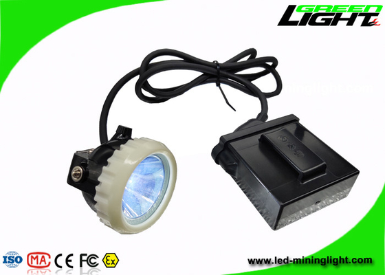 o capacete de segurança da mineração do brilho 4000lux conduziu a alta intensidade das luzes com o comprimento do cabo personalizado