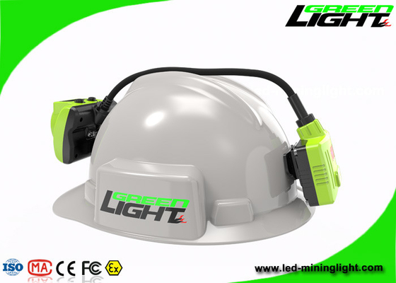 O capacete de segurança recarregável da mineração da bateria de Panasonic ilumina o tempo de trabalho IP68 longo