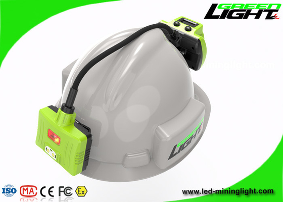 O capacete de segurança recarregável da mineração da bateria de Panasonic ilumina o tempo de trabalho IP68 longo
