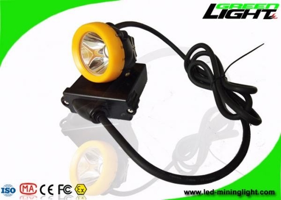 Bateria da mineração 10000lux 6.6Ah de Cree Source Cordless Cap Lamp com botão do silicone