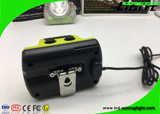 A tela de Oled conduziu a bateria de lítio 6.8Ah das luzes do capacete de segurança da mineração do farol 18000lux