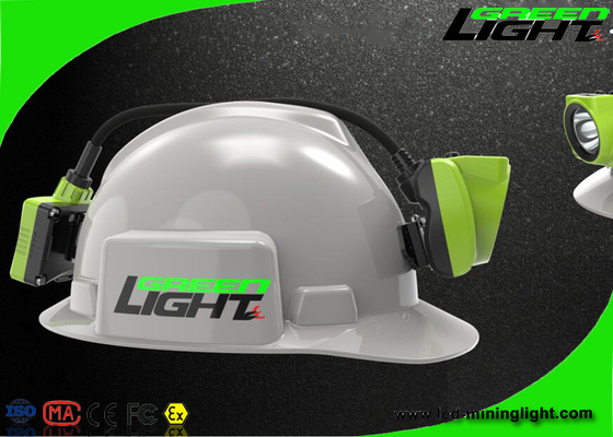 A tela de Oled conduziu a bateria de lítio 6.8Ah das luzes do capacete de segurança da mineração do farol 18000lux
