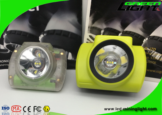 O capacete de segurança subterrâneo impermeável ilumina o brilho 13000lux com cabo de carregamento do Usb