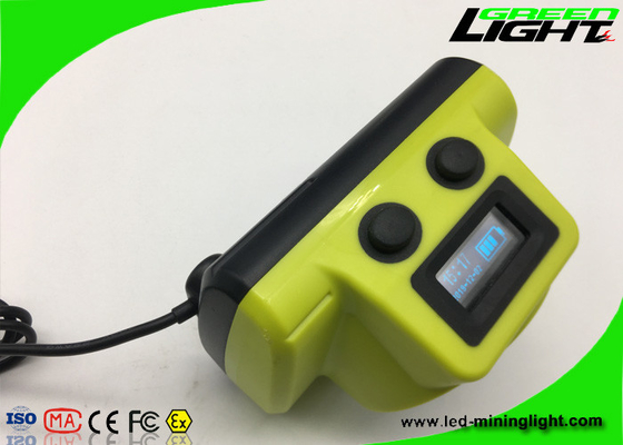 O capacete de segurança subterrâneo impermeável ilumina o brilho 13000lux com cabo de carregamento do Usb