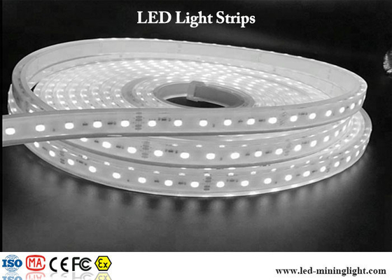 luzes de tira 24V conduzidas brilhantes super RGB SMD 5050 com conectores impermeáveis