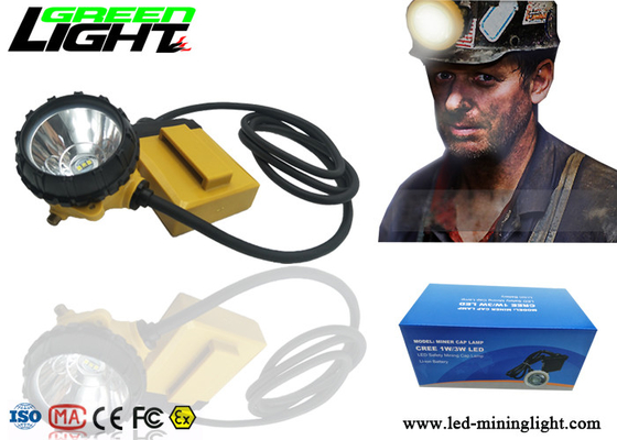 Farol portátil do diodo emissor de luz de 25000 Lux Rechargeable, lâmpada de tampão 10.4Ah de mineração amarrado IP68