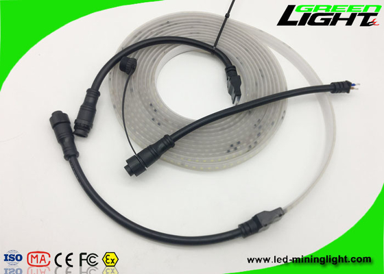Luzes de tira flexíveis materiais SMD do diodo emissor de luz 12v de Sillicone 5050 IP68 50/60 de hertz impermeável