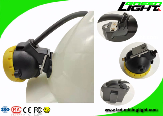 Bateria leve industrial da lâmpada de tampão 10000lux dos mineiros do diodo emissor de luz 7.8Ah com o tampão do botão do silicone