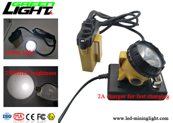 lâmpada de mineração conduzida tampão do fio de 25000lux Afety, luz de piscamento clara do tampão da alta intensidade