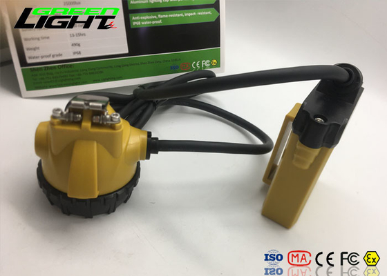 Luz conduzida recarregável impermeável do capacete de segurança Ip68, farol conduzido poder superior para correr