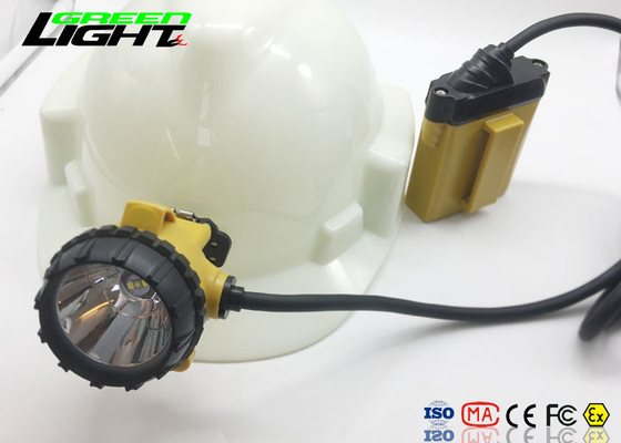 Vida da bateria longa luminosa de alumínio da lâmpada 25000lux do capacete da luz do chapéu dos mineiros de carvão
