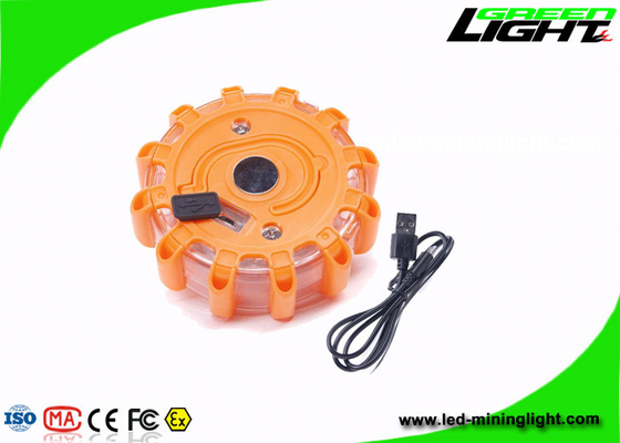 Disco magnético recarregável da emergência da estrada do gancho de USB do carro da luz de advertência do diodo emissor de luz do perigo do veículo