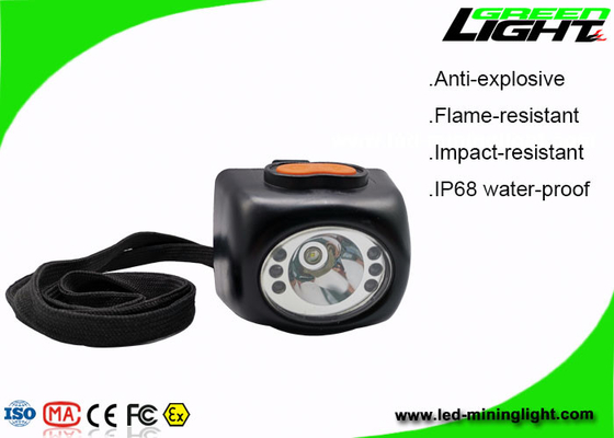 Brilho sem corda Wearable da luz 4000lux da mineração do diodo emissor de luz de Digitas com corda da segurança