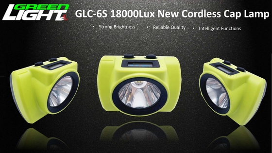 farol carbonoso 232lum do rádio de 18000lux 6.8Ah com tela de OLED