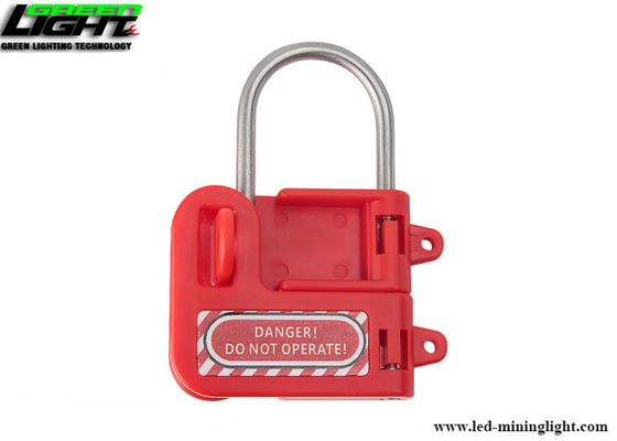 Fechamento de aço com o punho plástico vermelho, afastamento do ferrolho da segurança do no. S430 da maxila de 1in (25mm)