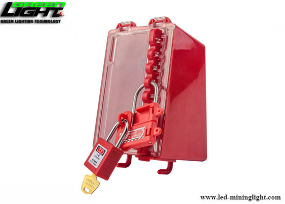 Fechamento de aço com o punho plástico vermelho, afastamento do ferrolho da segurança do no. S430 da maxila de 1in (25mm)