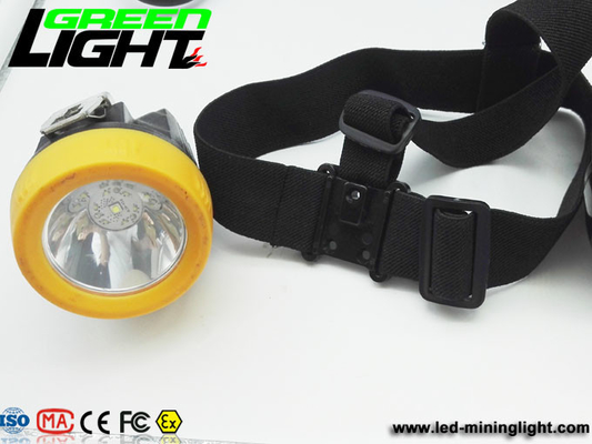 1200 ciclos luzes do capacete de segurança da mineração de 6000 Lux 2.8Ah 110LUM