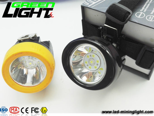 1200 ciclos luzes do capacete de segurança da mineração de 6000 Lux 2.8Ah 110LUM