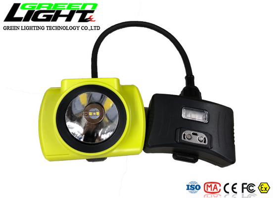Lâmpada de tampão da mineração do diodo emissor de luz da bateria 18000lux 2.3W da tela 6.8Ah de OLED