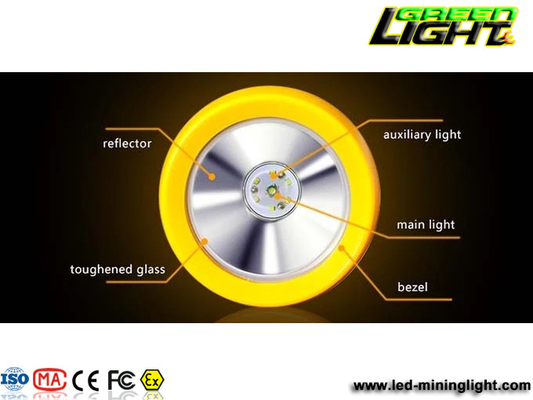 O capacete de segurança de mineração de IP68 450mA 12000lux ilumina 1200 ciclos