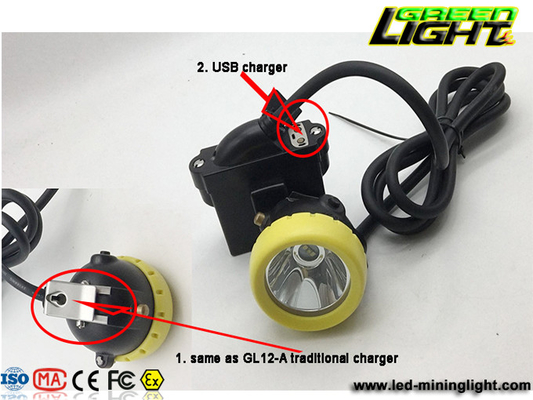 mineiros 1000 subterrâneos de 1.67W 6.6Ah Lux Mining Cap Light For
