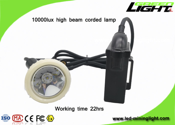 luzes de mineração recarregáveis do tampão de 1.11W 10000lux 6.6Ah