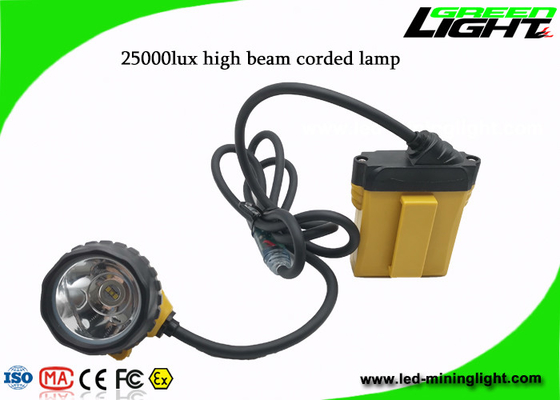 Farol impermeável da mineração de IP68 3W 600mA 25000lux SOS