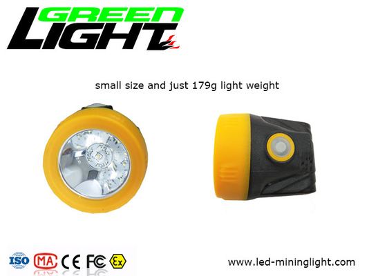O capacete de segurança da mineração do íon 300mA 10000lux do lítio ilumina 110LUM
