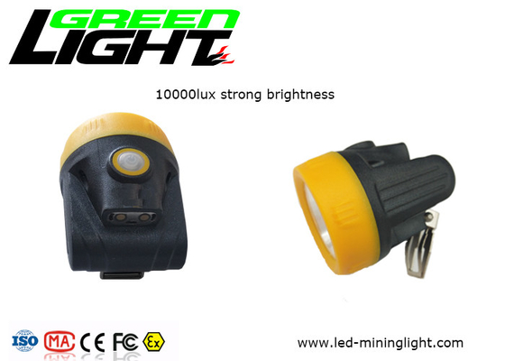 O capacete de segurança da mineração do íon 300mA 10000lux do lítio ilumina 110LUM