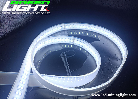 Luzes de tira flexíveis diodo emissor de luz Epistar 2000Lum de SMD de AC220V do diodo emissor de luz da fileira dobro IP68 SMD3528 3528 ou 5050