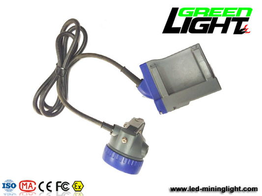 Lâmpada de tampão 6.6Ah dos mineiros do diodo emissor de luz do cabo 216lum 15000lux do PC Li Ion Battery