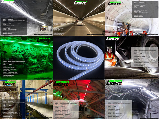 Luzes de tira conduzidas flexíveis do silicone 2000LUX SMD5050 16W/M For Tunnel
