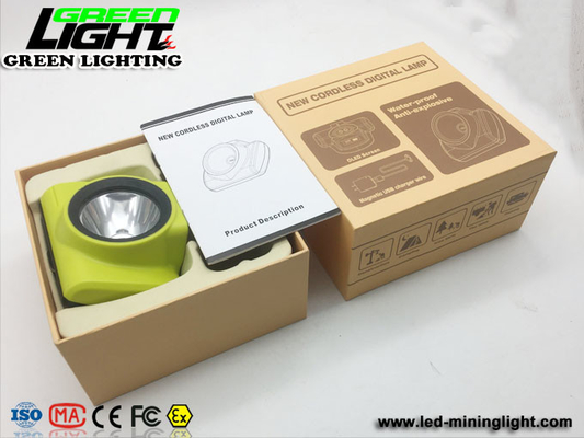 lâmpada de tampão sem corda 6500mAh dos mineiros de 18000lux 385lum com painel LCD