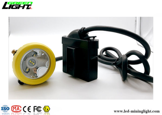 Lâmpada conduzida amarrado do capacete da lâmpada de tampão 3.7V dos mineiros do diodo emissor de luz de ATEX KL5LM 6.6Ah 216lum