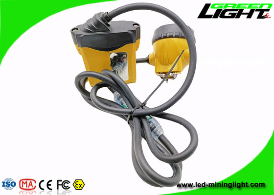 lâmpada de tampão 25000 Lux With Cable Flash Light dos mineiros do diodo emissor de luz de 850mA 10.4Ah